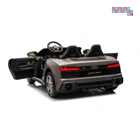 [A3000] Audi Spyder R8 Lift auto na akumulator 2x200W 24V/14Ah ekoskóra - szary