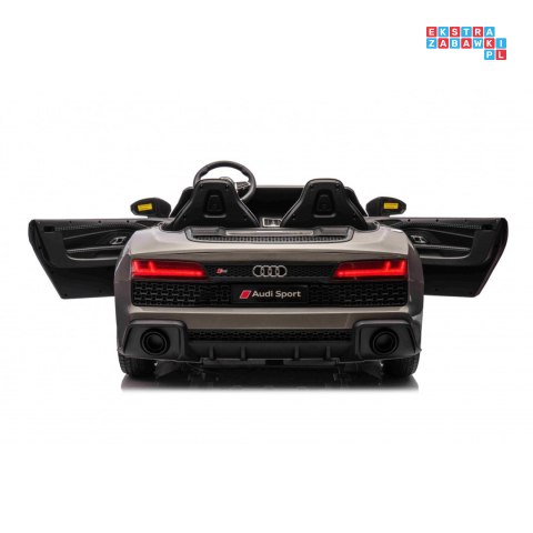 [A3000] Audi Spyder R8 Lift auto na akumulator 2x200W 24V/14Ah ekoskóra - szary