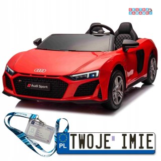 Czerwone Audi Spyder R8 Lift strong na akumulator - 200W, 24V/14Ah, silnik bezszczotkowy - [A3000.STRONG]