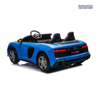 Niebieskie Audi Spyder R8 Lift strong na akumulator - 200W, 24V/14Ah, silnik bezszczotkowy - [A3000.STRONG]