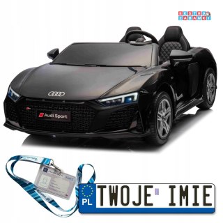 Czarne Audi Spyder R8 Lift strong na akumulator - 200W, 24V/14Ah, silnik bezszczotkowy - [A3000.STRONG]