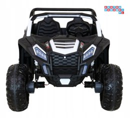 [A032] Buggy ATV Racing dwuosobowy na akumulator 4x200 24V/14Ah pilot MP3 LED - biały
