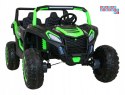 [A032] Buggy ATV Racing dwuosobowy na akumulator 4x200 24V/7Ah pilot MP3 LED - zielony
