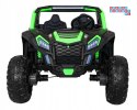 [A032] Buggy ATV Racing dwuosobowy na akumulator 4x200 24V/7Ah pilot MP3 LED - zielony