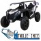 [A032-STRONG] Buggy ATV strong racing na akumulator 2x180W 24V/14Ah pompowane koła audio LED - biały