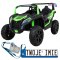 [A032-STRONG] Buggy ATV strong racing na akumulator 2x180W 24V/14Ah pompowane koła audio LED - zielony