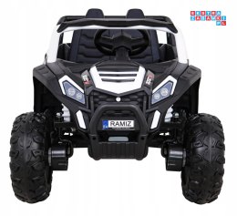 [A036] Auto Buggy UTV Racing na akumulator 4x45W 12V/10Ah MP3 Pilot Wolny Start - biały