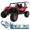 [XMX-603] Buggy SUPERSTAR UTV-MX dwuosobowy 4x45W 12V/14Ah pilot, pokrowiec, LED, BT - czerwony