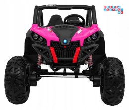 [XMX-603] Buggy SUPERSTAR UTV-MX dwuosobowy 4x45W 12V/14Ah pilot, pokrowiec, LED, BT - różowy