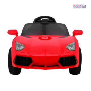 Czerwone Autko Future na akumulator - 12V/4.5Ah, Wolny Start, EVA, MP3, USB, LED - [BBH-1188]