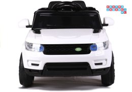 [2830] Auto dla najmłodszych HL1638 na akumulator 2x45W 12V/4.5Ah pilot LED MP3 radio - biały