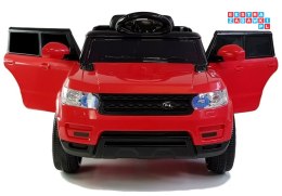 [5729] Auto dla najmłodszych HL1638 na akumulator 2x45W 12V/4.5Ah pilot LED MP3 radio - czerwony