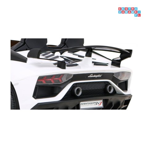 [SX2028] Lamborghini SVJ DRIFT 24V/7Ah z funkcją drift LED, koła EVA, pilot - biały