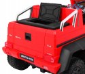 Auto Mercedes G63 6x6 dla dzieci + 2 Pedały gazu + Regulacja siedzenia + Audio LED + Bagażnik + Kufer dla rodzica