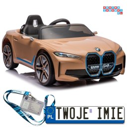 Auto Na Akumulator BMW I4 4x4 Bluetooth ekoskóra EVA LED