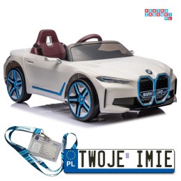 Auto Na Akumulator BMW I4 4x4 ekoskóra Bluetooth EVA LED MP3