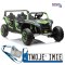 [11959] Buggy A033 czteroosobowy na akumulator Ekoskóra EVA LED - zielony