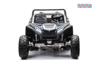 Biały Buggy A033 buggy na akumulator czteroosobowy - biały, Ekoskóra, EVA, LED [11958]