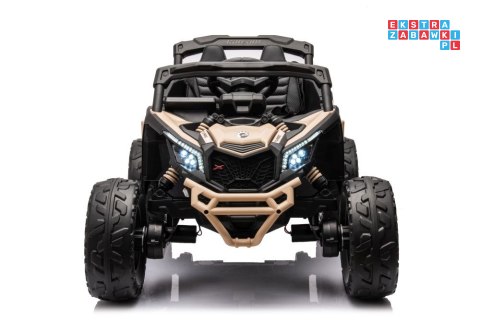 Auto Na Akumulator Buggy Lakier ekoskóra EVA LED Bluetooth Radio FM