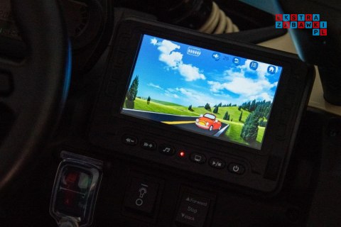 Auto Na Akumulator Buggy Lakier ekoskóra EVA LED Bluetooth Radio FM