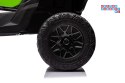 [17294] Buggy lakierowany na akumulator 4x200W 24V/5Ah ekoskóra EVA LED Bluetooth - zielony