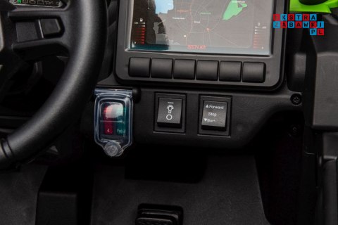 [17294] Buggy lakierowany na akumulator 4x200W 24V/5Ah ekoskóra EVA LED Bluetooth - zielony
