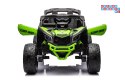 [17294] Buggy lakierowany na akumulator 4x200W 24V/5Ah ekoskóra EVA LED Bluetooth - zielony