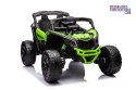 [17294] Buggy lakierowany na akumulator 4x200W 24V/5Ah ekoskóra EVA LED Bluetooth - zielony