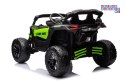 [17294] Buggy lakierowany na akumulator 4x200W 24V/5Ah ekoskóra EVA LED Bluetooth - zielony
