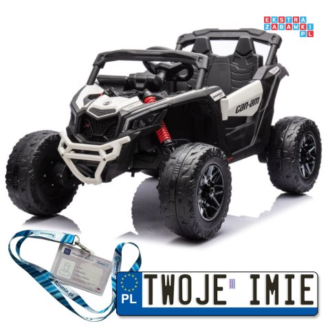 Auto Na Akumulator Buggy ekoskóra EVA LED Bluetooth Radio FM