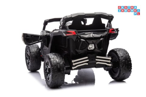 Auto Na Akumulator Buggy ekoskóra EVA LED Bluetooth Radio FM