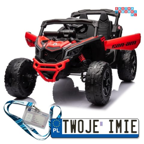 Auto Na Akumulator Buggy ekoskóra EVA LED Bluetooth Radio FM