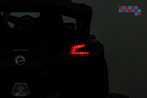 Auto Na Akumulator Buggy ekoskóra EVA LED Bluetooth Radio FM