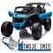 [17288] Buggy ca003 na akumulator 4x200W 24V/5Ah ekoskóra EVA LED Bluetooth Radio FM - niebieski