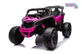 Auto Na Akumulator Buggy ekoskóra EVA LED Bluetooth Radio FM