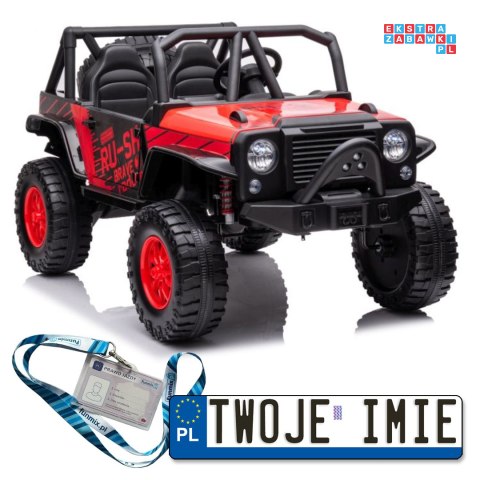 Auto Na Akumulator Jeep QY2188 MP4 Ekoskóra 2x45W EVA LED