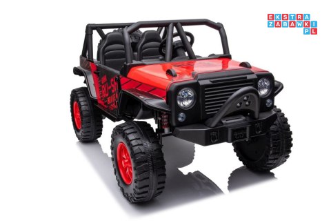 Auto Na Akumulator Jeep QY2188 MP4 Ekoskóra 2x45W EVA LED