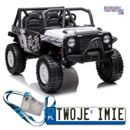 Auto Na Akumulator Jeep QY2188 MP4 Ekoskóra 2x45W EVA LED