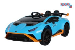 [15524] Lamborghini STO DRIFT na akumulator 2x45W 24V/4.5Ah z Pilotem EVA LED - niebieski