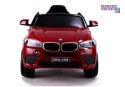 [3286] BMW X6 lakierowany na akumulator 2x45W 12V/7Ah Ekoskóra EVA LED - czerwony
