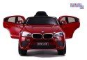 [3286] BMW X6 lakierowany na akumulator 2x45W 12V/7Ah Ekoskóra EVA LED - czerwony