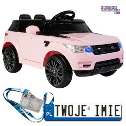 [5728] Auto dla najmłodszych HL1638 na akumulator 2x45W 12V/4.5Ah pilot LED MP3 radio - różowy