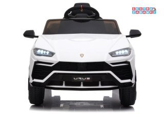 Białe Lamborghini Urus na akumulator - 2x45W, 12V/4.5Ah, EVA, LED - [5180]