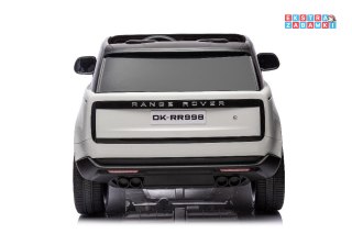 Białe Auto Na Akumulator Range Rover na akumulator - Pilot, Bluetooth, ekoskóra, EVA, LED