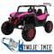 [XMX-603-MP4] Buggy SuperStar MP4 na akumulator 24V/7Ah 4x45W Dotykowy panel mp4 Pilot LED - różowy