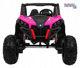 [XMX-603-MP4] Buggy SuperStar MP4 na akumulator 24V/7Ah 4x45W Dotykowy panel mp4 Pilot LED - różowy