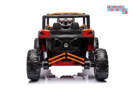 Auto Pojazd Na Akumulator Buggy 24V 4x4 ekoskóra Bluetooth EVA LED