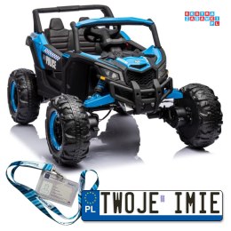 Auto Pojazd Na Akumulator Buggy 24V 4x4 ekoskóra Bluetooth EVA LED