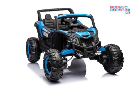 Auto Pojazd Na Akumulator Buggy 24V 4x4 ekoskóra Bluetooth EVA LED