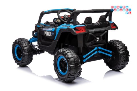 Auto Pojazd Na Akumulator Buggy 24V 4x4 ekoskóra Bluetooth EVA LED